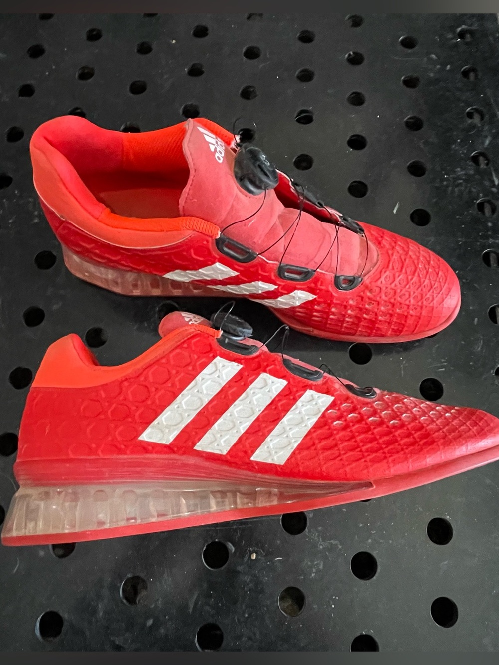 Adidas Men’s Leistung Weightlifting Training Shoes Red Size 13 - Picture 4 of 8